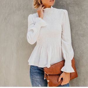 Rockefeller Smocked Blouse - VICI Collection